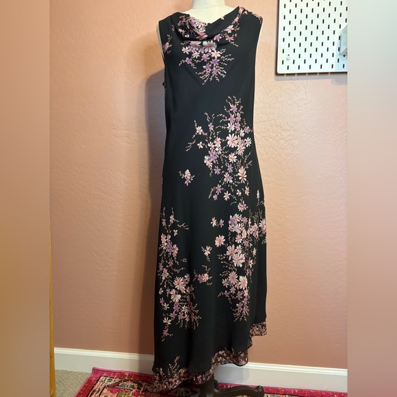 Vintage 90’s/y2k asymmetrical floral dress - Picture 2 of 8